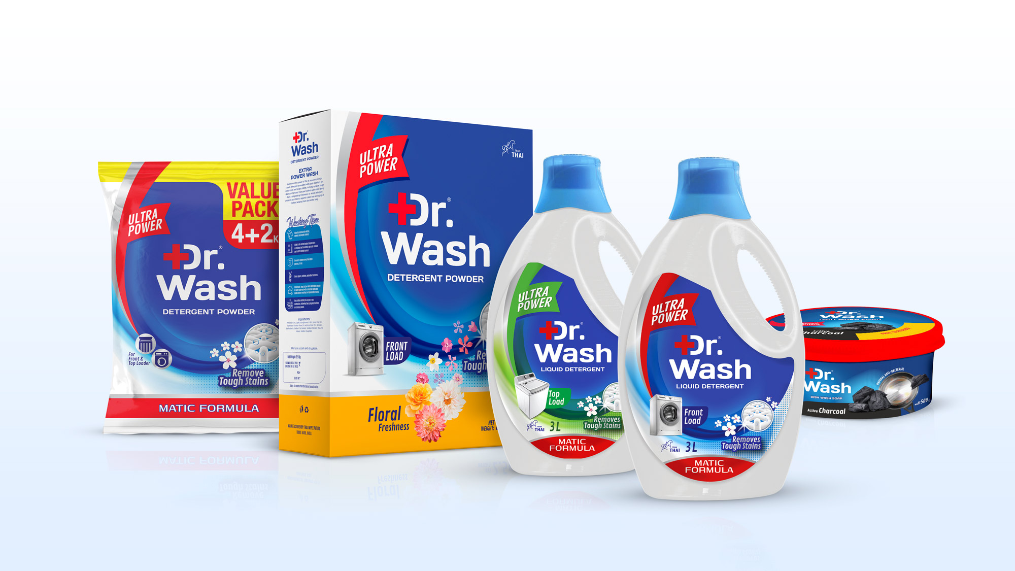 Designed packaging for the products of the brand to give a cleaner, better and more vibrant appeal.