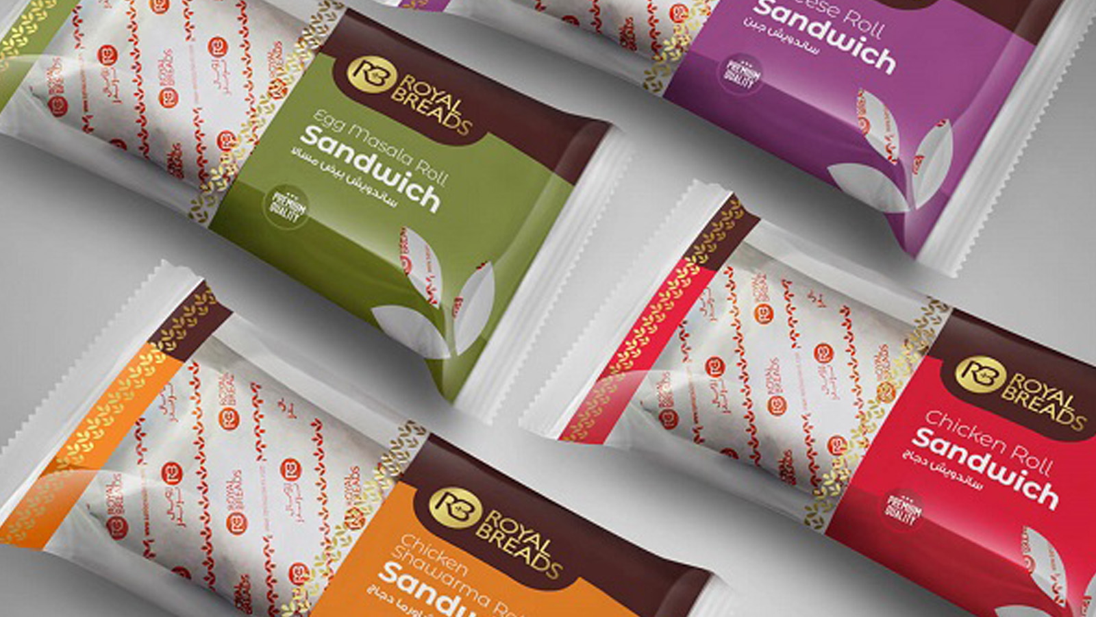 Developed branding for Royal Breads with a unique signature and packaging designs.